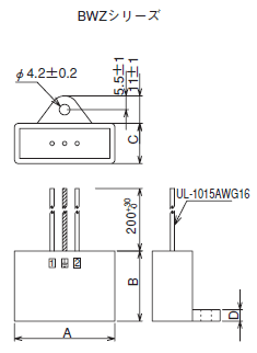 岡谷電機産業 (OKAYA) サージアブソーバー サージプロテクタ RAVBWZ2シリーズ