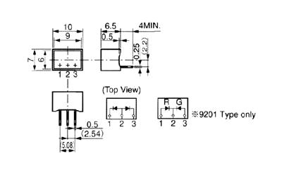 スタンレー (STANLEY) LED面表示 MU03シリーズ 図面