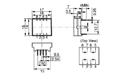 スタンレー (STANLEY) LED面表示 MU08シリーズ 図面